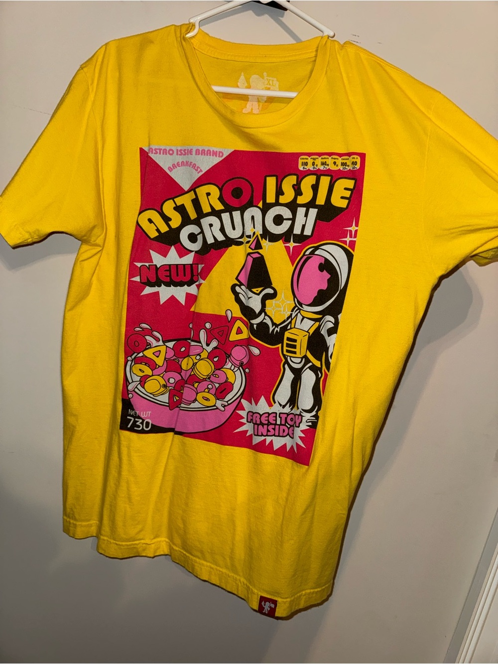 Yellow 'Astro Issie Crunch' Graphic Tee
